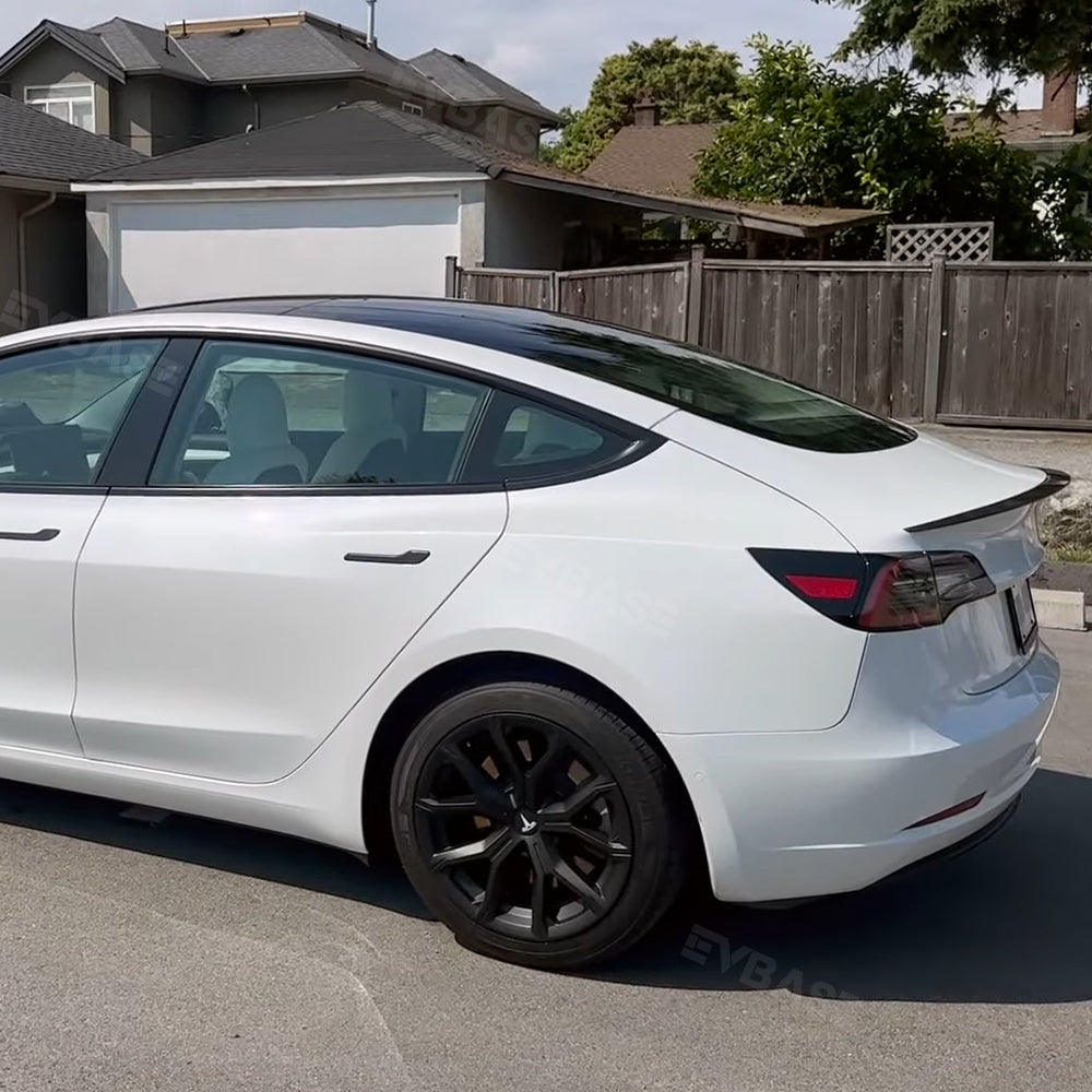 Tesla Model 3 Wheel Covers 18 Inch  ABS Sport Hubcaps Aero Wheel Caps Matte Black 4PCS