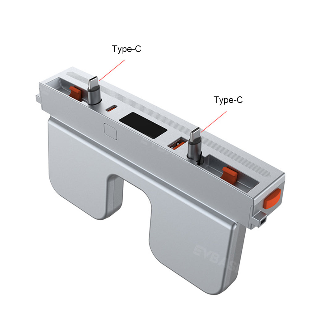 EVBASE Tesla Model 3 Highland USB Hub Adapter Docking Station Center Console With Retractable Charging Cables LED Ambient Light