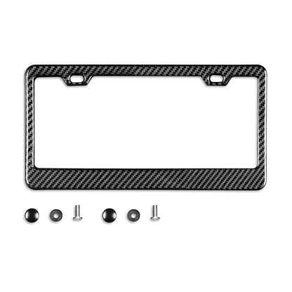 EVBASE Real Carbon Fiber License Plate Frame Holder For Tesla Model S3XY (2pcs/set)