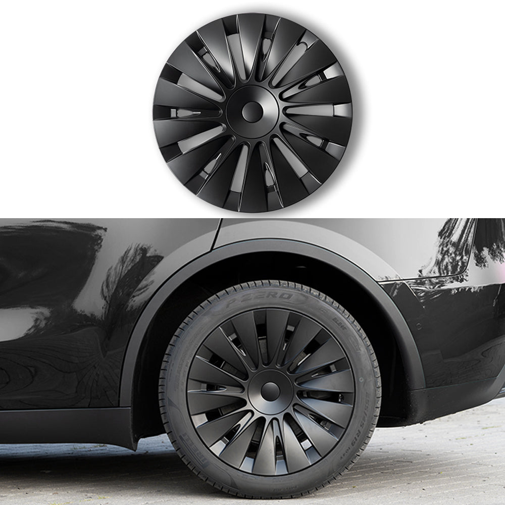 Tesla Model Y Gemini Wheels Caps 4PCS Sleek Matte 19-Inch Induction Wheel Covers