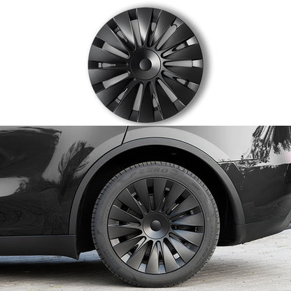 Tesla Model Y Induction Wheel Covers 19 inch 4PCS Matte Black Model Y Accessories