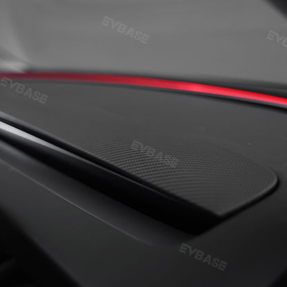 Model Y Juniper Real Carbon Fiber Dashboard Cover Panel Tesla Interior Trim Cover EVBASE