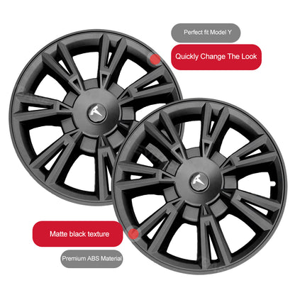 50%OFF - EVBASE Model Y Wheel Covers 19 Inch Tesla Hub Caps Cyber Style 4PCS