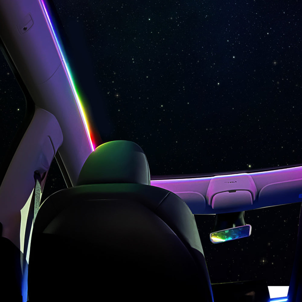 Tesla Model Y Roof Ambient Lighting Sunroof Streamer Ambient Light