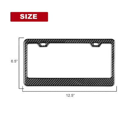 Tesla Cybertruck License Plate Holder Real Carbon Fiber No Drilling License Plate Frame Bracket Mount