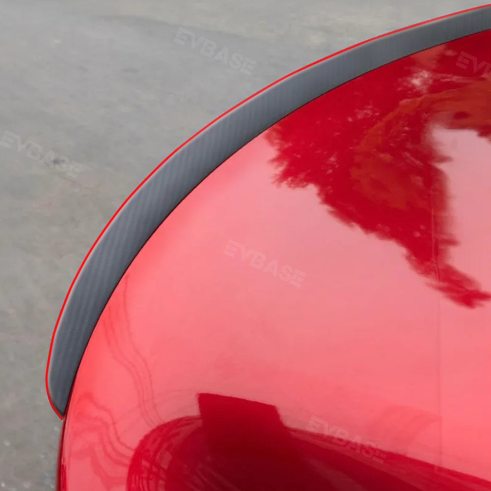 EVBASE Tesla Model Y Juniper Spoiler Wing Redline Real Carbon Fiber Trunk Lid Rear Lip Spoiler