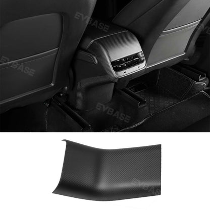 Tesla Model 3/Y Rear Air Vent Guard Pedal Real Carbon Fiber Door Sill Anti-Kick Plate Overlay Protect Outlet Cover