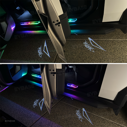 Tesla Cybertruck Welcome Lights HD Door Light Projector Welcome Door Lamps