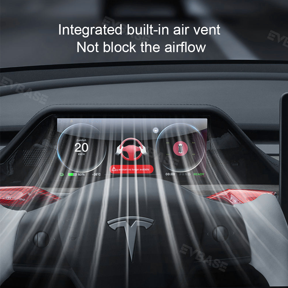 EVBASE Tesla Model 3/Y 8.9 Inch Dashboard Screen Inspired By Model X Head Up Display Instrument Cluster