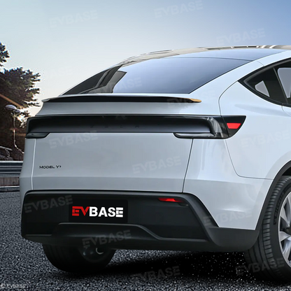 Tesla Model Y Juniper Spoiler Real Carbon Fiber Wing Rear Trunk Lid With Performance Style