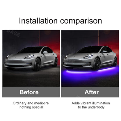 Model 3/Y Chassis Streamer Ambient Lights Underglow Tesla Underbody Light Kit