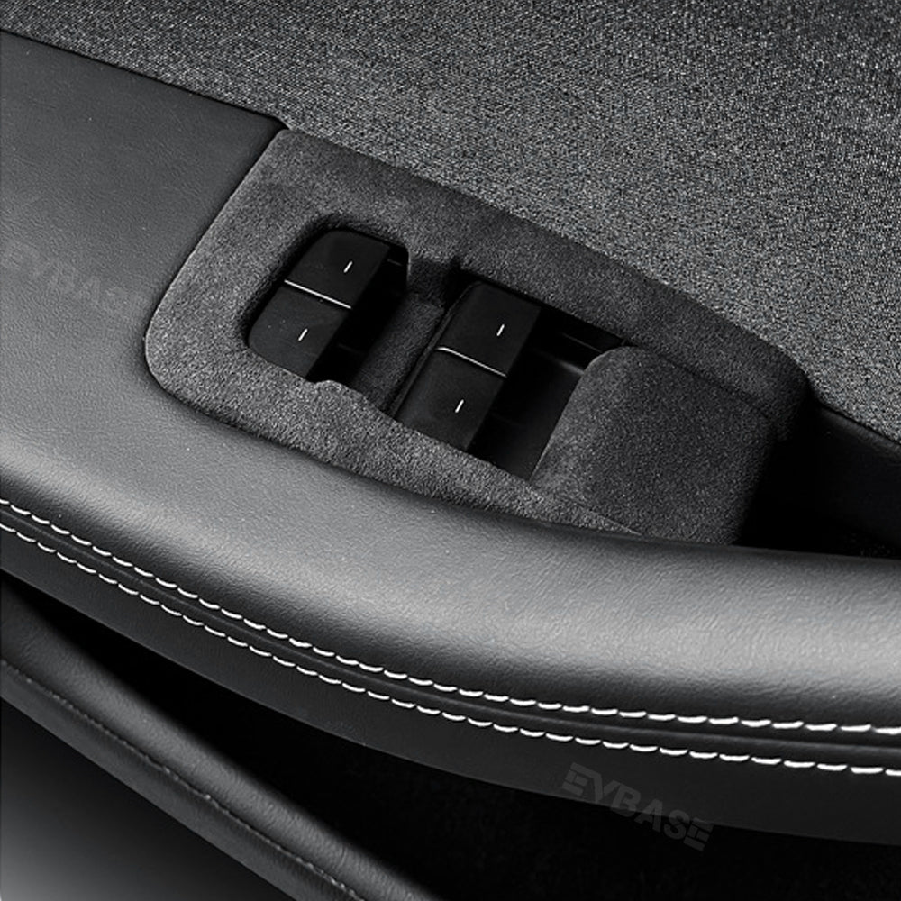 Tesla Model 3 Highland Alcantara Window Lift Switch Button Cover Left Hand Drive Panel Trim Sticker