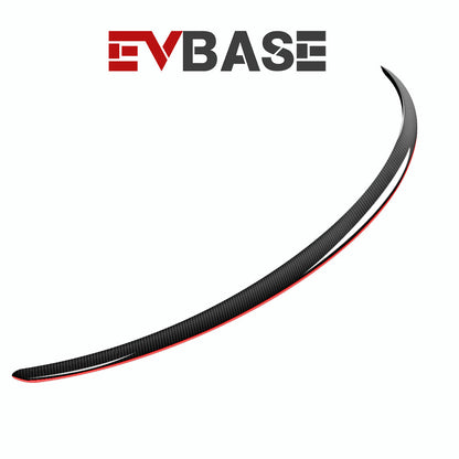 2023 EVBASE Tesla Red Carbon Fiber Spoiler Wing para Model 3 Y