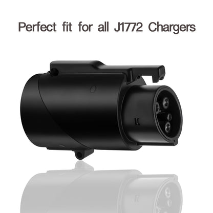 EVBASE Tesla to J1772 Charging Adapter 80A MAX/240VAC Compatible with Mobile and Wall Connector