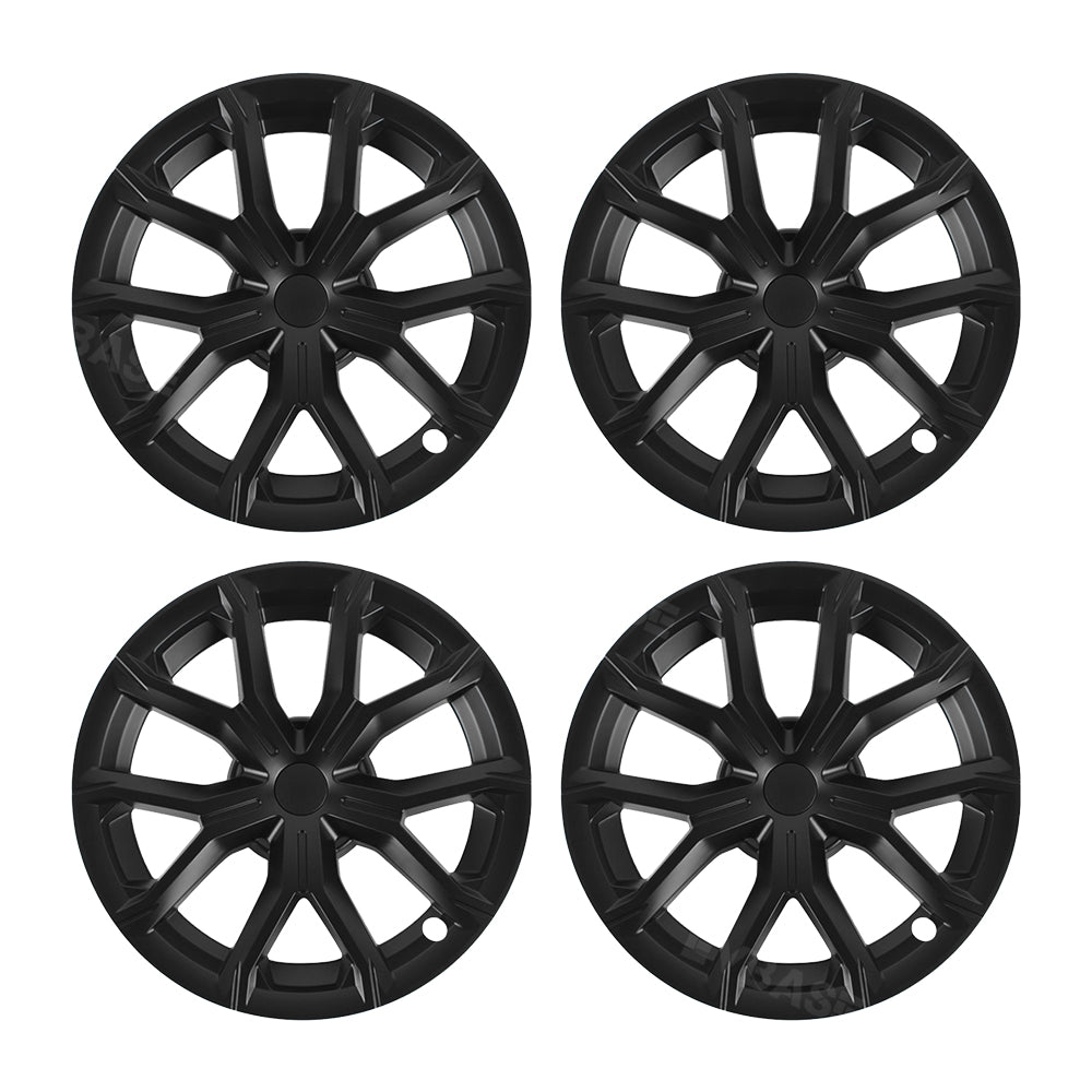 Tesla Model 3 Wheel Covers 18 Inch  ABS Sport Hubcaps Aero Wheel Caps Matte Black 4PCS