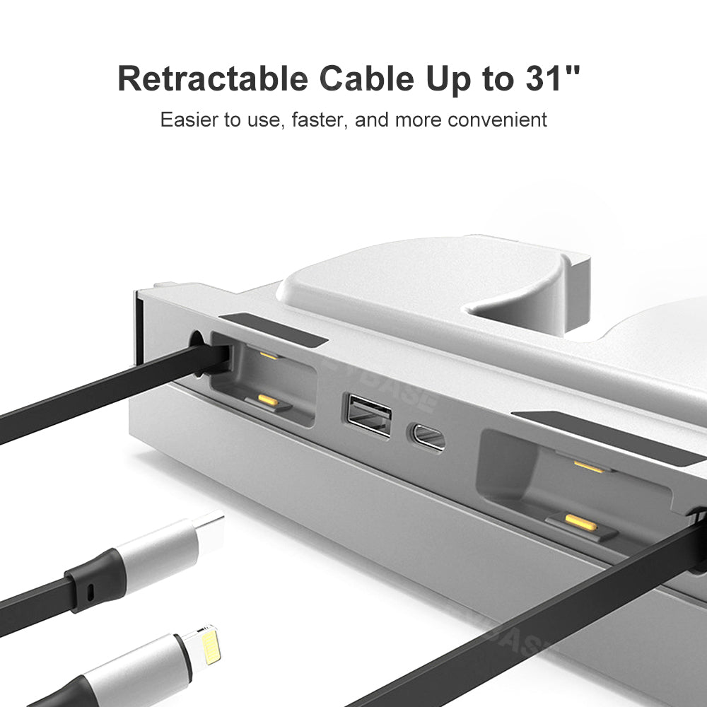 Model 3 Highland Center Console USB C Hub Multiport Adapter With Retractable Cable Tesla Accessories