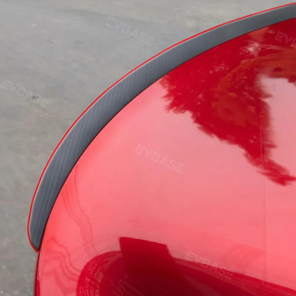 2023 Nuovo spoiler rosso Tesla in fibra di carbonio modello Y 3 spoiler in fibra di carbonio reale