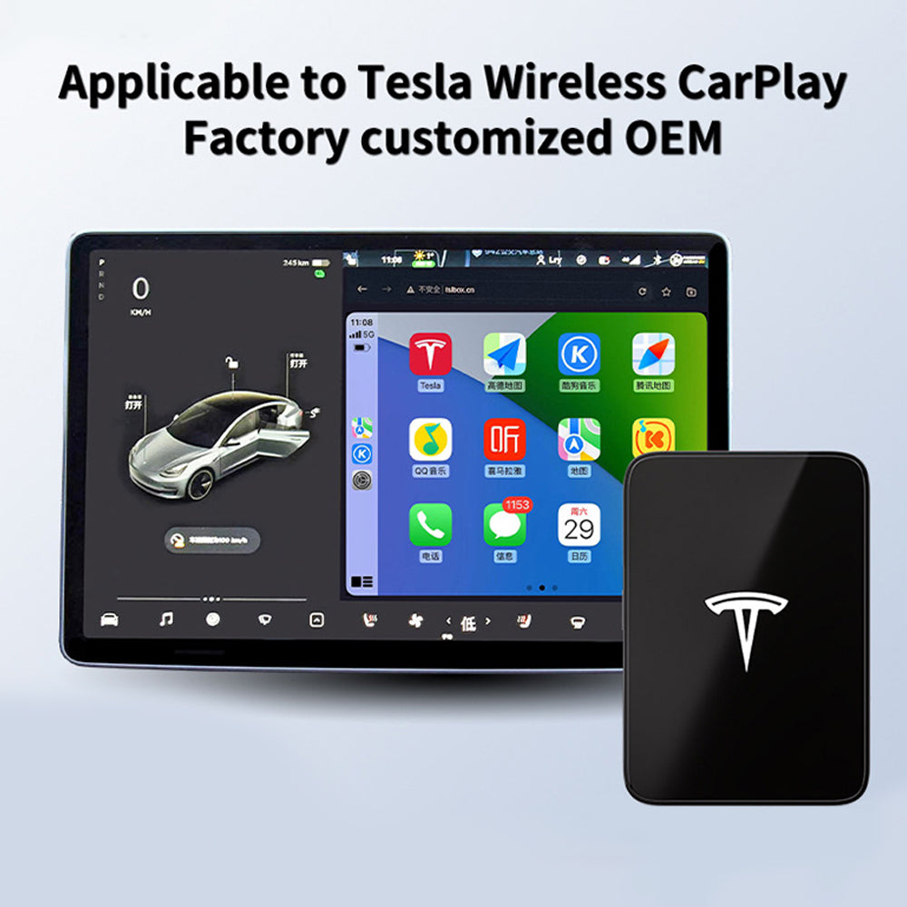 Adaptador inalámbrico CarPlay para Tesla Main Screen EVBASE -  EVBASE-Premium EV&Tesla Accessories