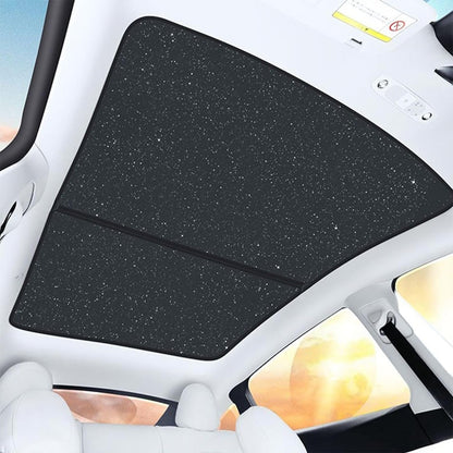 50%OFF - EVBASE Tesla Model Y Starry Sky Sunroof Sunshade with Silver Coated Cloth