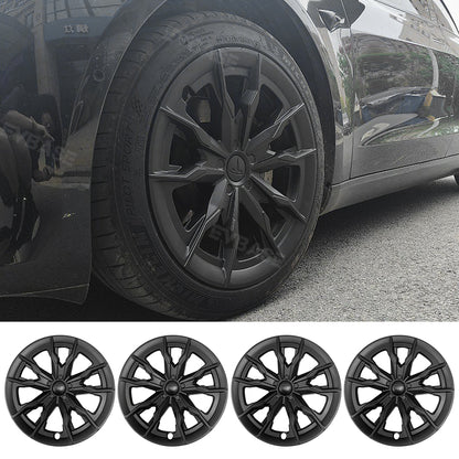 EVBASE Tesla Model 3 Wheel Covers 18 Inch Hub Caps Replacement Saint Style 4PCS 2017-2023 Year