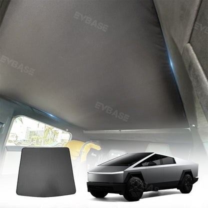 Tesla Cybertruck Glass Roof Sunshade Foldable Ice Crystal Coating Heat Insulation Sun Visor