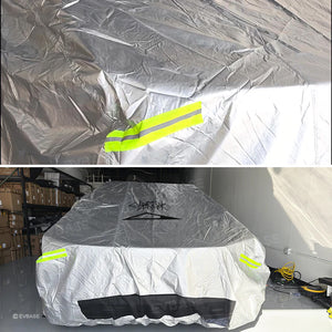 Tesla Cybertruck Full Car Covers Waterproof Sliver Coating All Weather Outdoor Protection Exterior Accessories