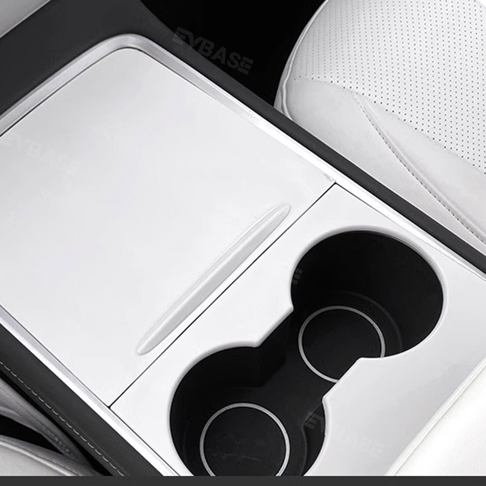 Tesla Model Y 3 All-White Interior Decoration Kit Center Console Dashboard Armrest Cover