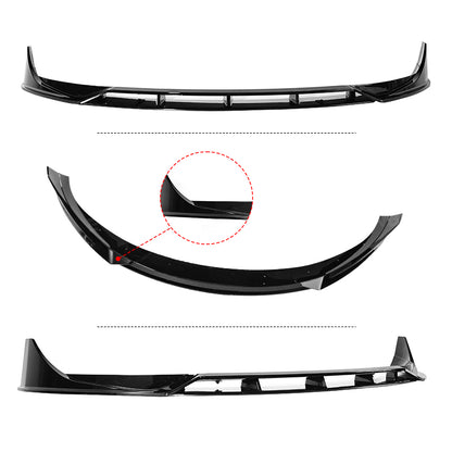 Tesla Model Y 3 Front Bumper Lip Spoiler Sporty F Style Splitter ABS Body Kit Protection Trim