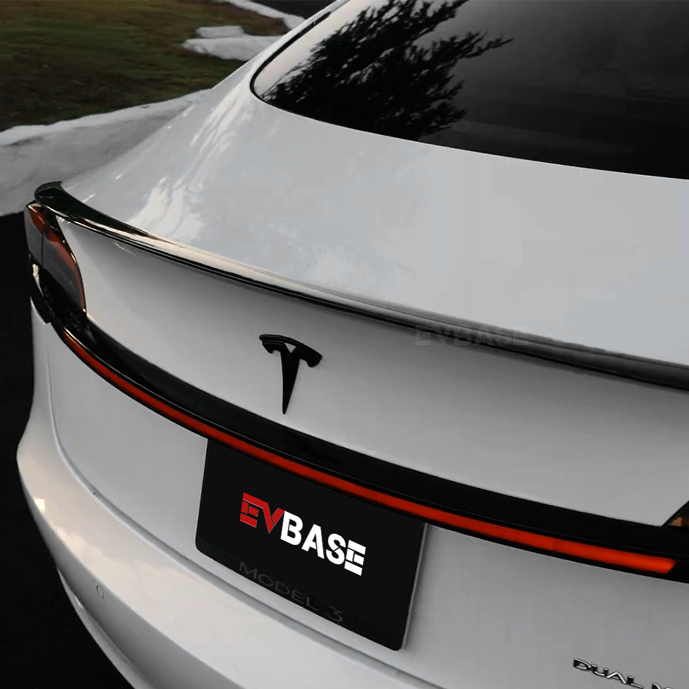 Tesla Model 3 Spoiler Real Carbon Fiber Rear Spoiler Model 3 Performance Version Spoiler Glossy