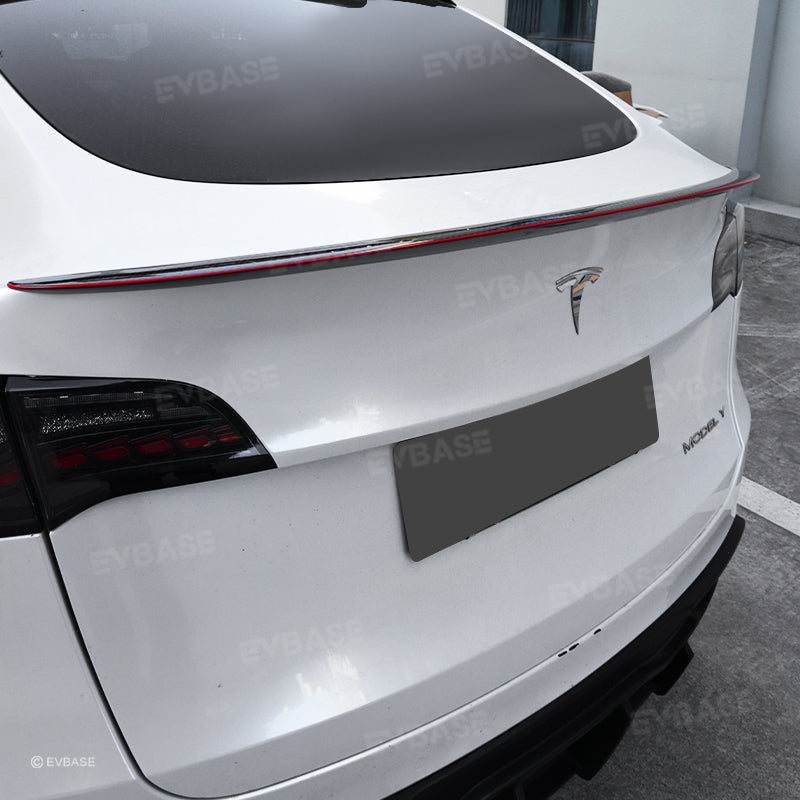 2023 EVBASE Tesla Roter Kohlefaser-Spoilerflügel für Model 3 Y