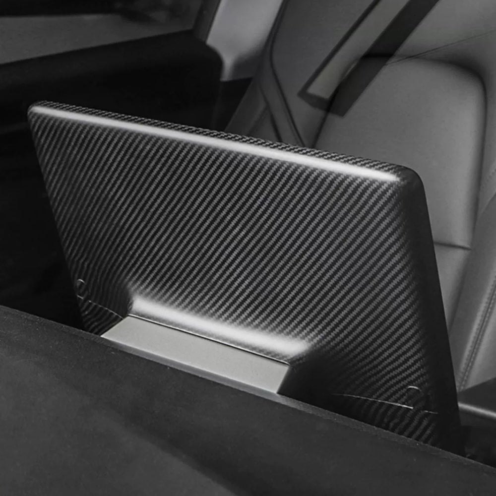 Tesla Model Y 3 Carbon Fiber Interior Accessories Center Console Screen Cover