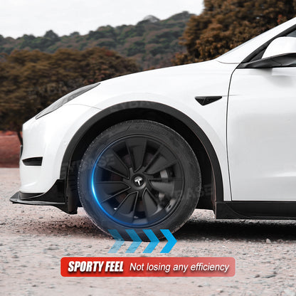 Tesla Model Y 19" Gemini Wheel Covers Hubcaps Inspired By Model 3 Performance Wheel Caps Rim Protector 4PCS