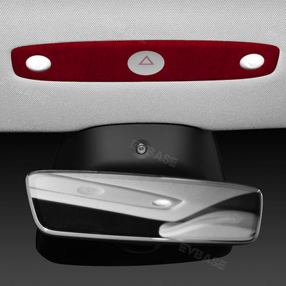 EVBASE Tesla Model 3 Highland Alcantara Reading Light Cover Sticker Dome Lamp Trim Panel