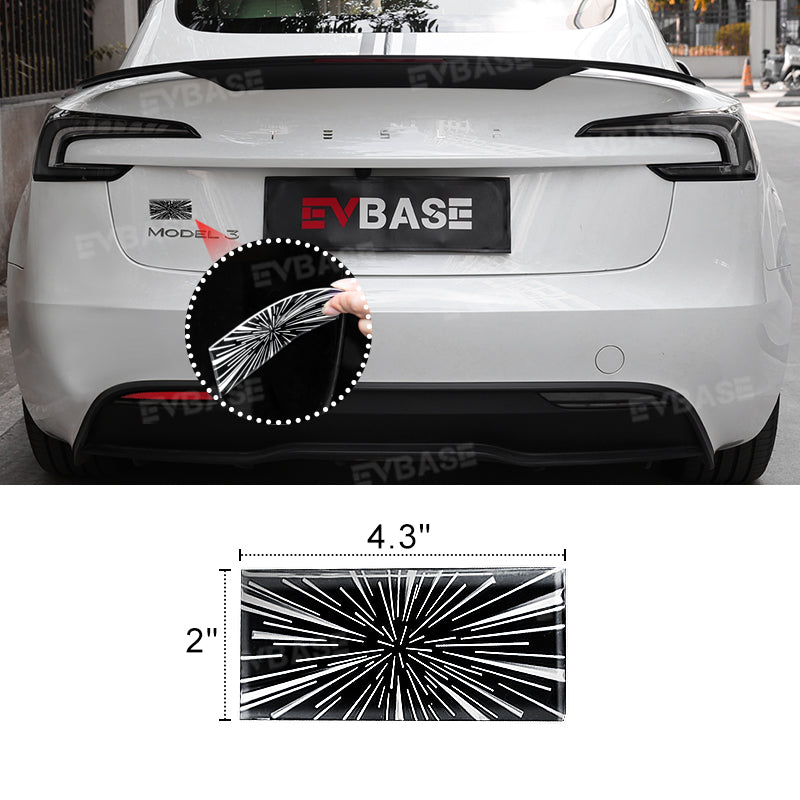 Highland Performance Ludicrous Badge Emblem Sticker Decal Rear Trunk Exterior Accessories For Tesla Model 3 Y X S Cybertruck