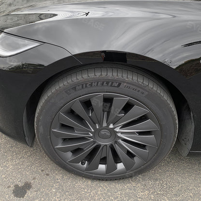 Model 3 Highland Wheels Covers Hub Caps Matte Black 18inch for Tesla Exterior Accessories EVBASE