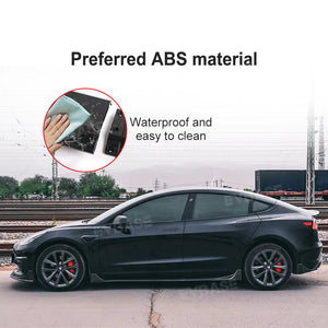 Tesla Model Y 3 Side Skirts Splitter Lip ABS Body Kit Extensions Diffuser Panel Pair F Style