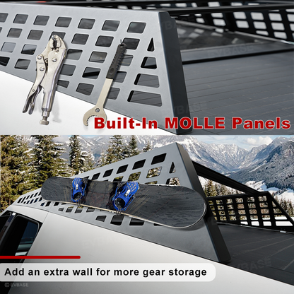 Tesla Cybertruck Roof Platform Cargo Rack System With Molle Panel Cybertruck Exterior Accessories EVBASE