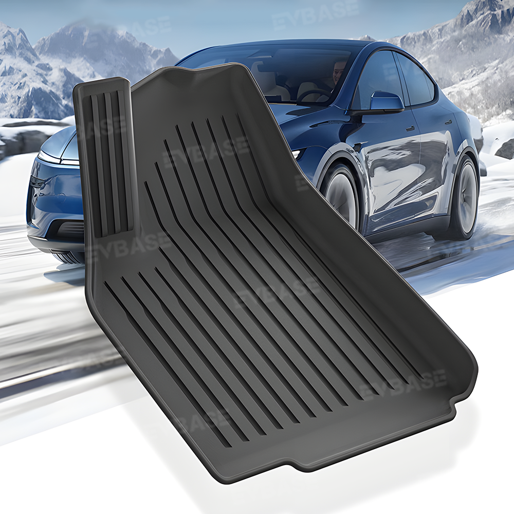 Tesla Model Y Juniper Floor Mat TPE Anti-Slip Trunk Mat Cargo Liner Back Seat Cover All Weather Protection