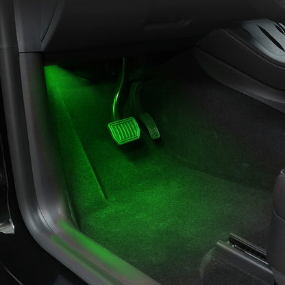 EVBASE Tesla Model 3 Y Front Footwell LED Lighting Ambient Lights Tesla Interior Accessories