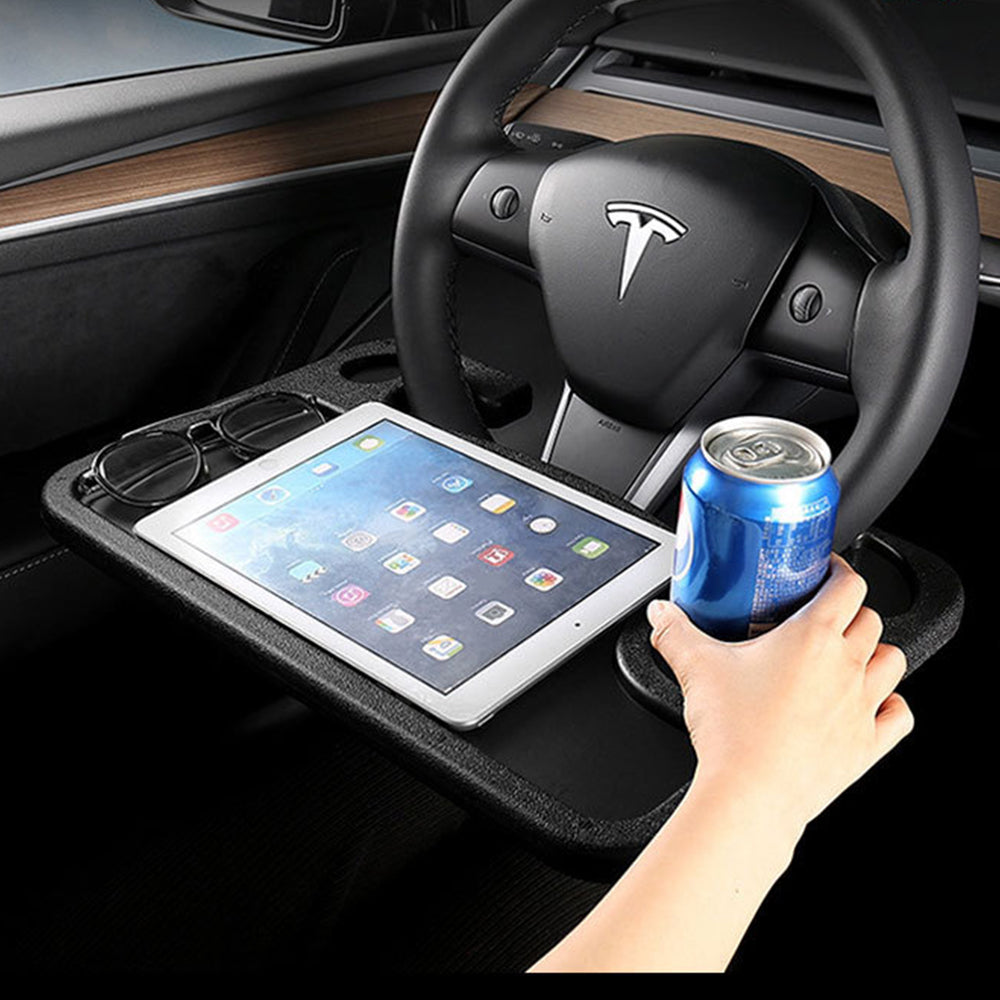 Tesla Model 3 Y Steering Wheel Desk Tesla Table Steering Wheel Tray for Laptop Eating Table