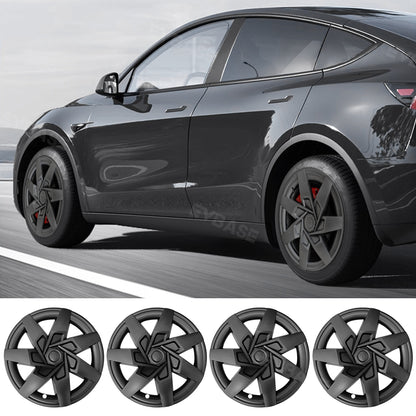 EVBASE Tesla Model Y 19-inch Wheel Covers Hub Caps Replacement Matte Wheel Caps  4 PCS