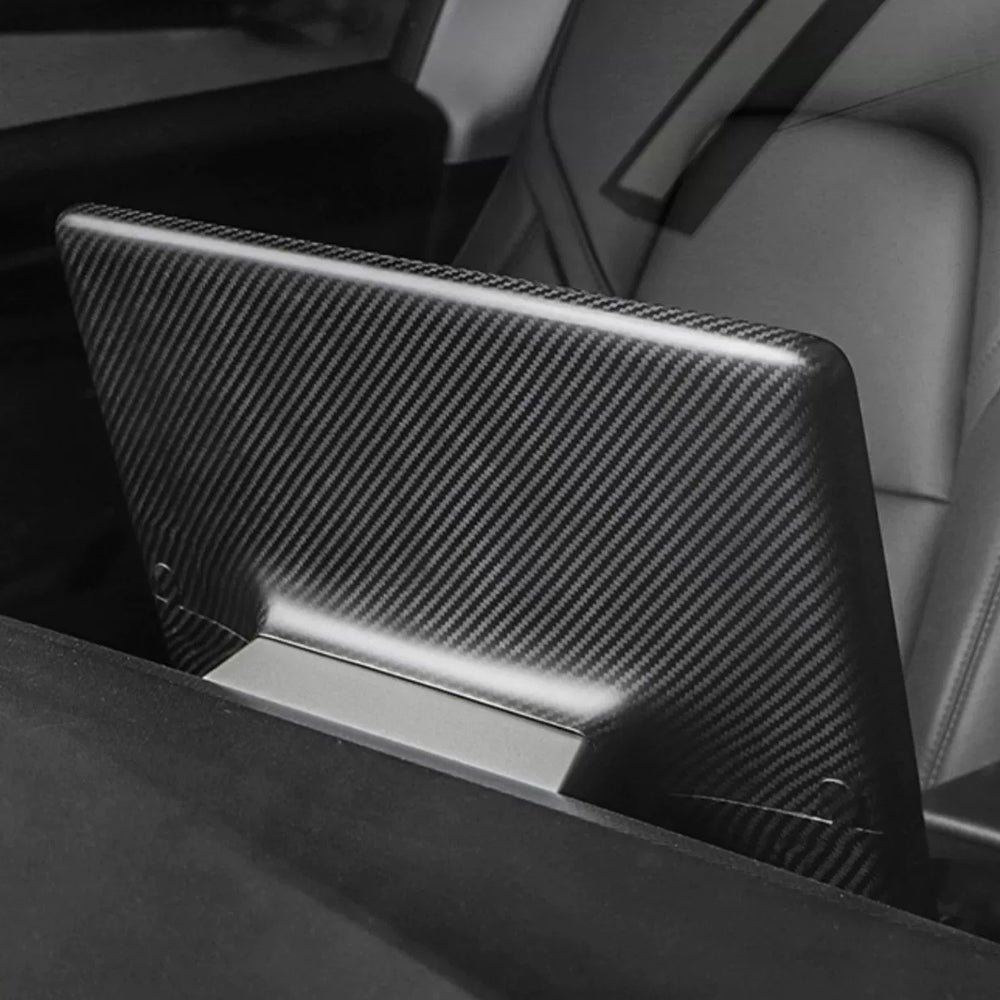 Model 3 Y Real Carbon Fiber Center Console Screen Cover Tesla Screen Back Protector Cap