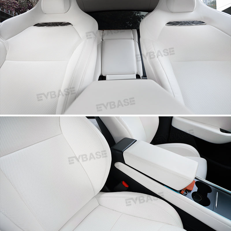 Tesla Model 3 Y Sport Seats Replacement Nappa Leather Inspired By Model 3 Highland Performance Seat