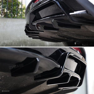 Tesla Model 3/Y/3 Highland Rear Bumper Lip Wing Spoiler Diffuser ABS Sport Body Kit