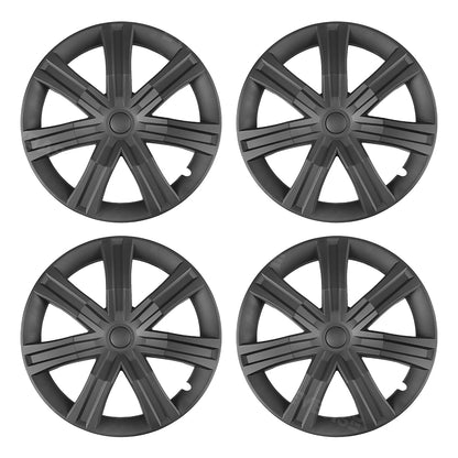 Tesla Model Y Wheel Covers 19 Inch Interstellar Style Matte Black Metal Grey Hubcaps Replacement