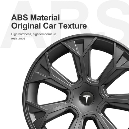 EVBASE Tesla Model Y Wheel Covers With Thunder Style 19 inch Hub Caps 4pcs Inspired by Cybertruck Model Y