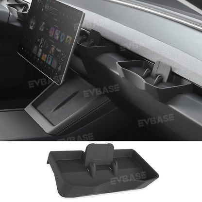 Tesla Model 3 Highland Dashboard Organizer Behind Screen Storage Box ABS Tray Sunglasses Phone Holder