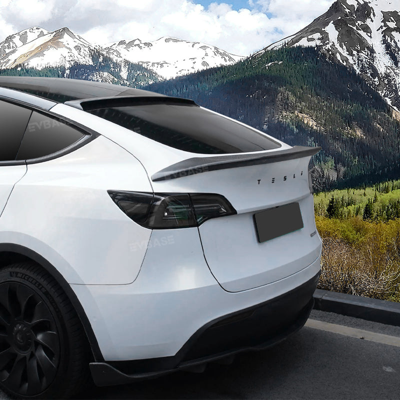 Tesla Model Y Roof Spoiler Tail Wing ABS Rear Trunk Lip Window Top Wing