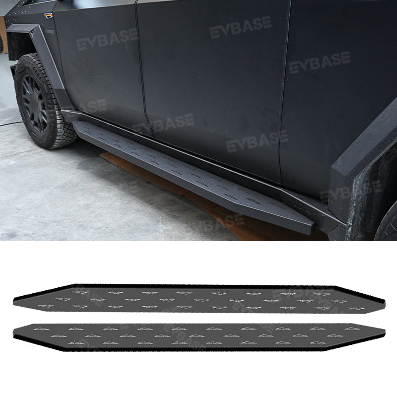 Upgrade Tesla Cybertruck Running Boards Side Steps Nerf Bars Exterior Brackets EVBASE