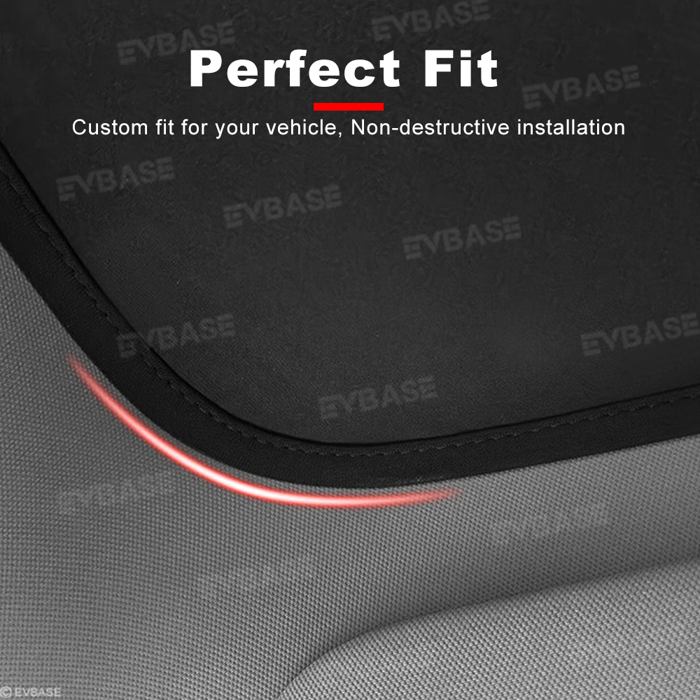 Tesla Model Y Juniper Glass Roof Sunshade Ice Crystal Sunroof Shade Foldable Sun Visor